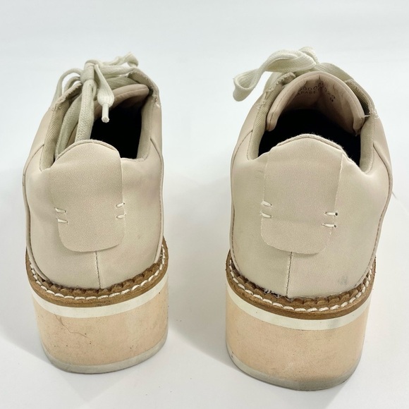 ShuShop Shoes Sarabeth Platform Sneakers Neutral Tan Low Lace Up Size 9 - Picture 6 of 12
